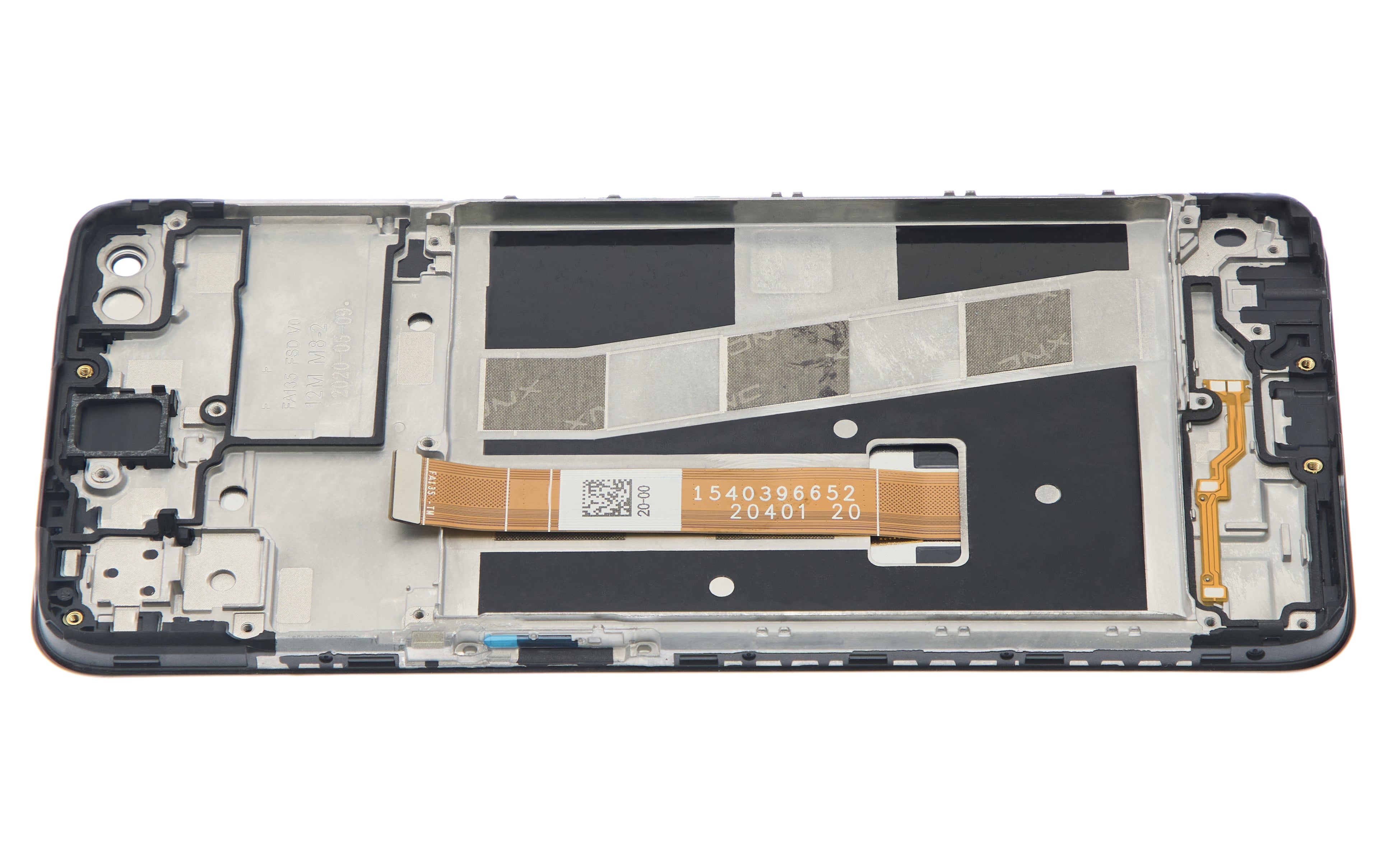 LCD-Komplettbaugruppe mit Rahmen für OPPO A92 (Refurbished) (Alle Farben)