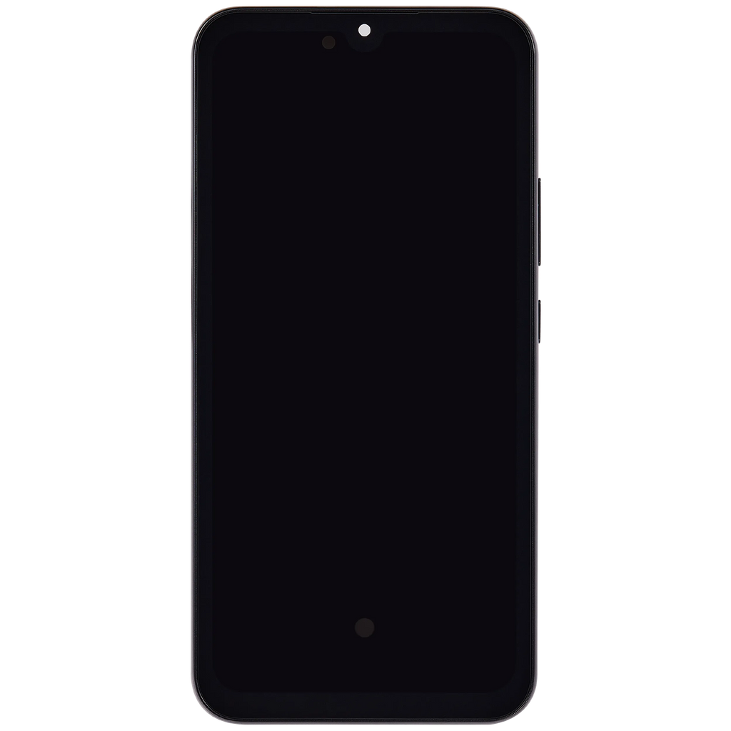 OLED-Display mit Rahmen für Samsung Galaxy A34 5G (A346 / 2023) (6.46") (Aftermarket Plus) (Graphite)