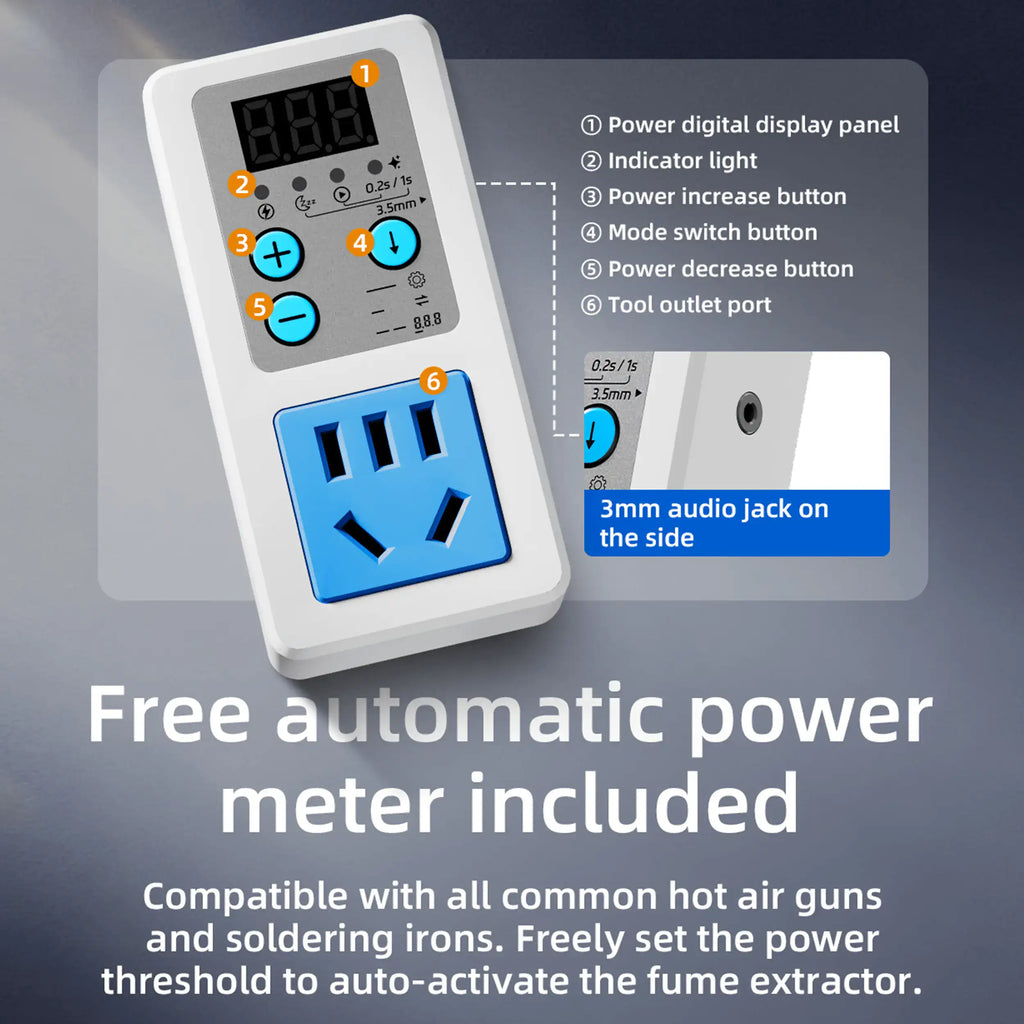 AF100 Smart Solder Fume & Smoke Extractor (110V-220V) (Qianli)