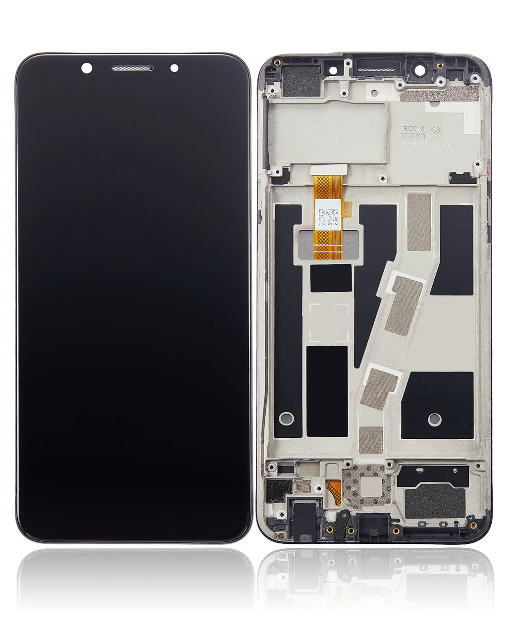 LCD-Display mit Rahmen für OPPO A83 (Refurbished) (Alle Farben)