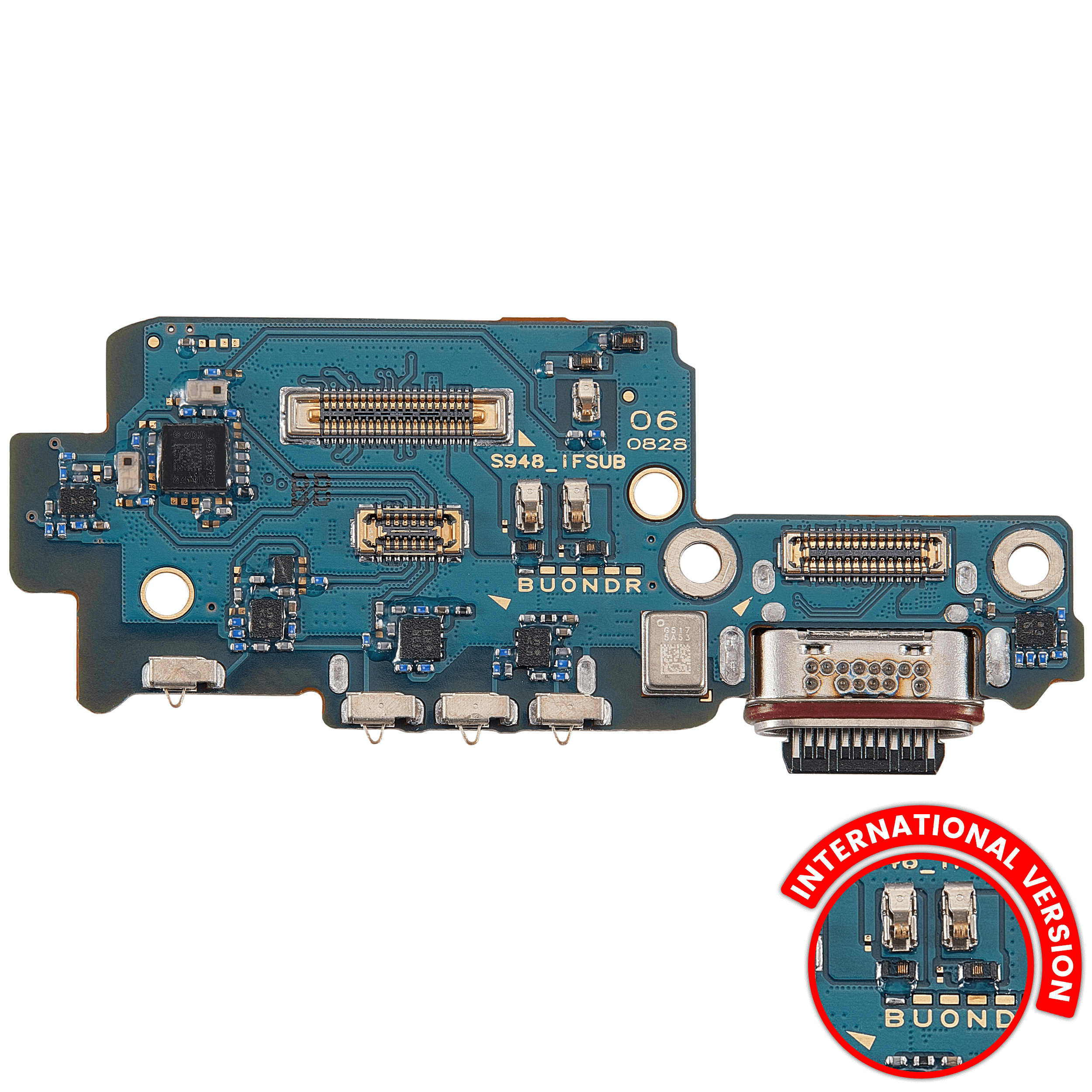 Ladebuchse Board mit Sim Card Reader Compatible für Samsung Galaxy S26 Ultra (S948B) (Internationale Version) (Premium)