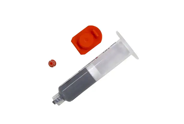 Medium Temp Solder Paste Sn63/Pb37 (183°C) 35g Syringe mit Plunger & Blunt Needle Tip Smooth Flow / Low Residue Flux für PCB SMD BGA Rework & Electronics Repair (PolarTronix)