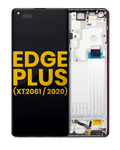 OLED-Display mit Rahmen für Motorola Moto Edge Plus - Schwarz - Refurbished