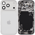 Backcover/Rahmen mit Ladebuchse Flex & Small Parts für iPhone 17 Pro (EU / Global Version) (gebrauchter OEM-Ausbau, Qualität B) (Silber)