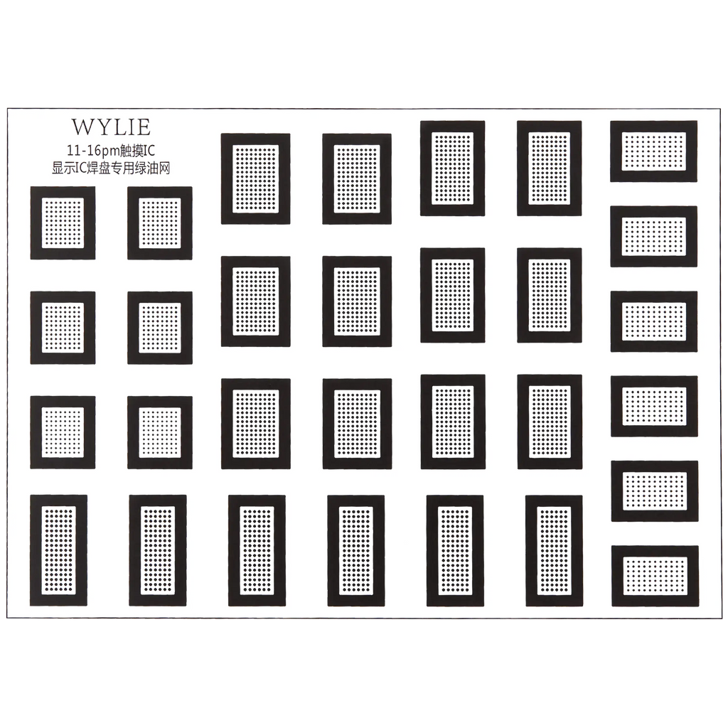 Grünes Öl-Netz für Touch/Display-IC (iPhone 11 bis 16 Pro Max)