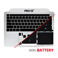 Top Case with Battery and Keyboard for MacBook Pro 13" A2289 (2020) (US Keyboard) (Silver)