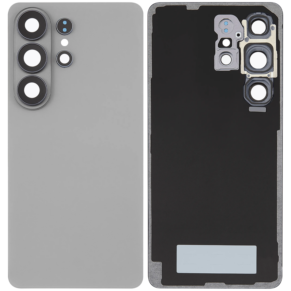 Backcover Glass mit Camera Lens für Samsung Galaxy S26 Ultra (Aftermarket Plus) (Silver Shadow)