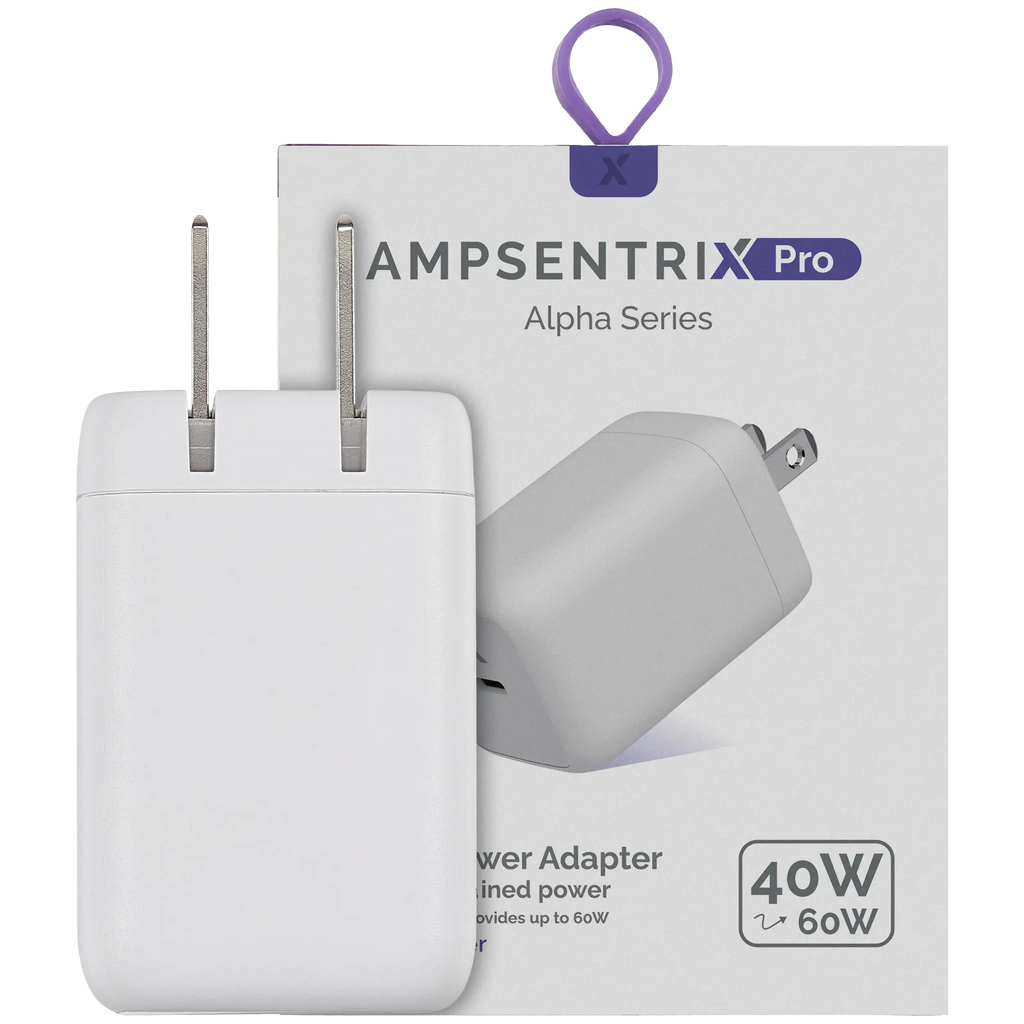 AmpSentrix 40W USB-C Wall Adapter (110V / US Plug)