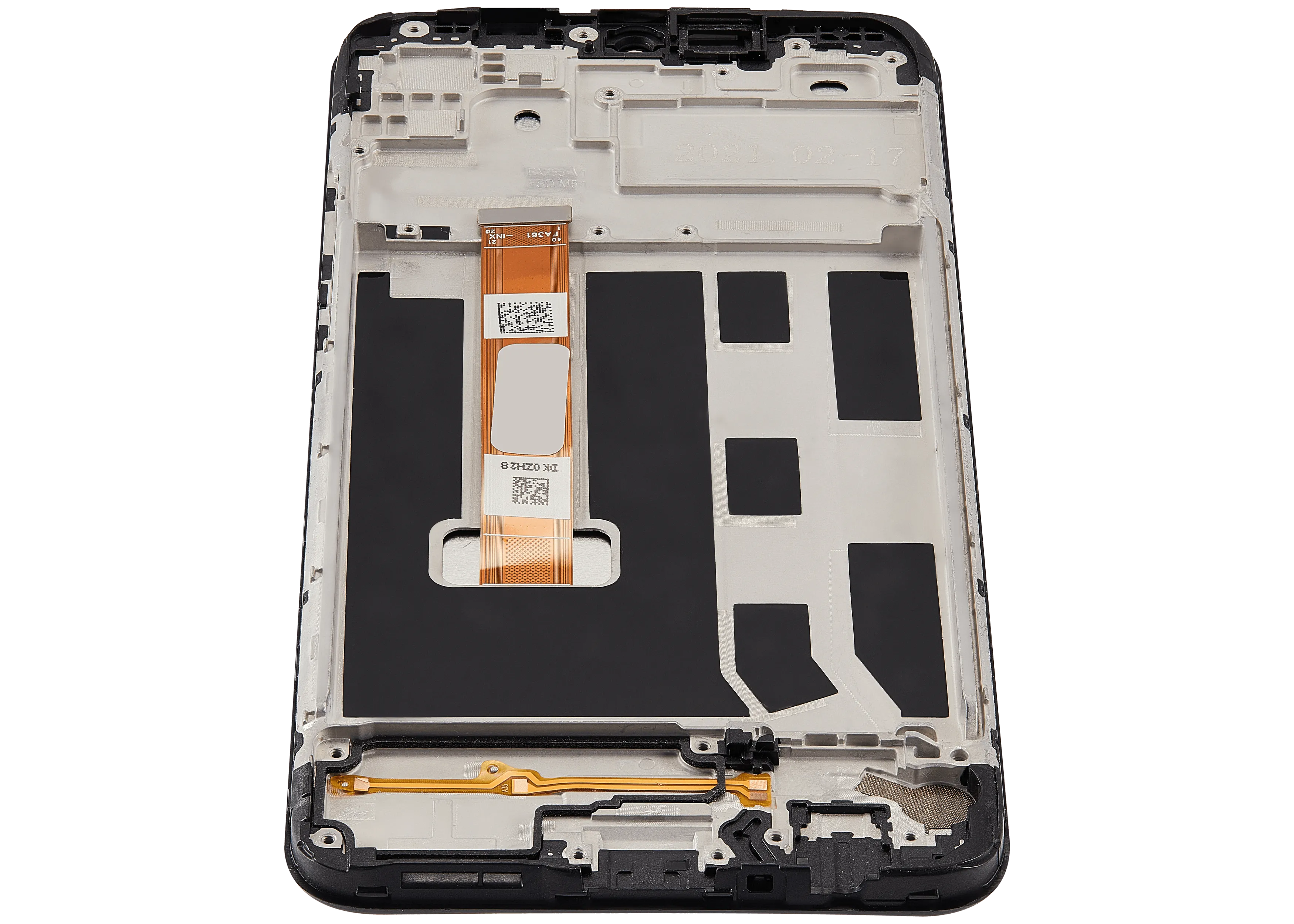 LCD-Display mit Rahmen Compatible für Oppo A35 (2021) (Refurbished) (Alle Farben)