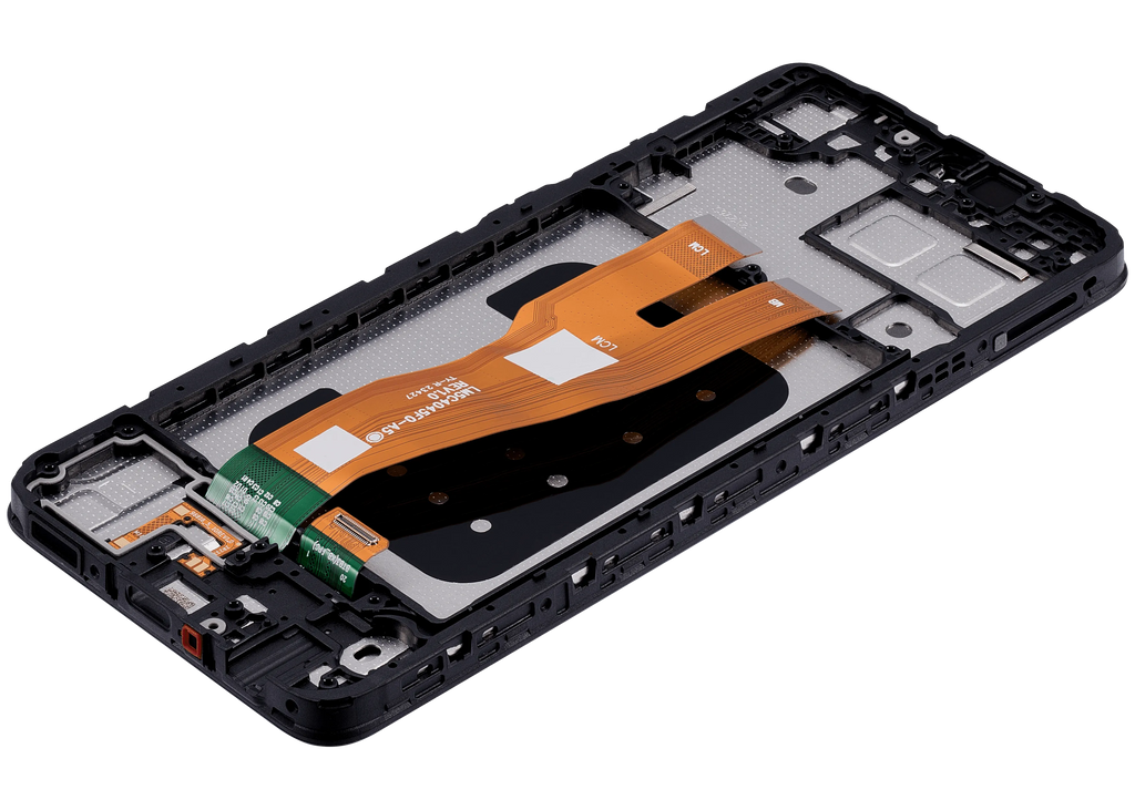 LCD-Display mit Rahmen für Samsung Galaxy A05 (A055 / 2023) (Aftermarket Plus) (Alle Farben)