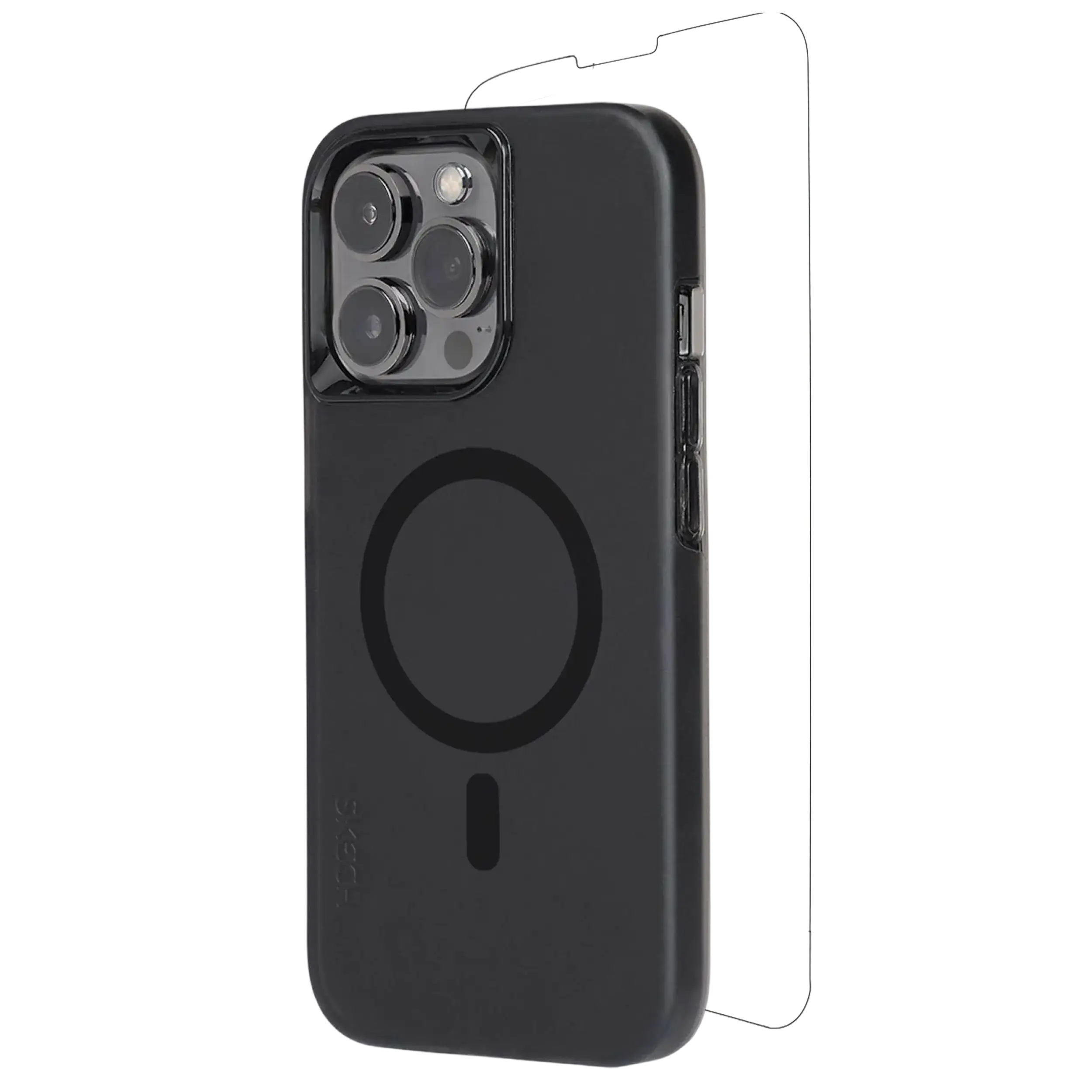 Black Case mit Display Protector And MagSafe für iPhone 15 Pro (Skech)