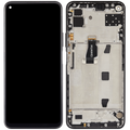 LCD-Display mit Rahmen für Huawei Nova 7 SE (2020) (Refurbished) (Schwarz)