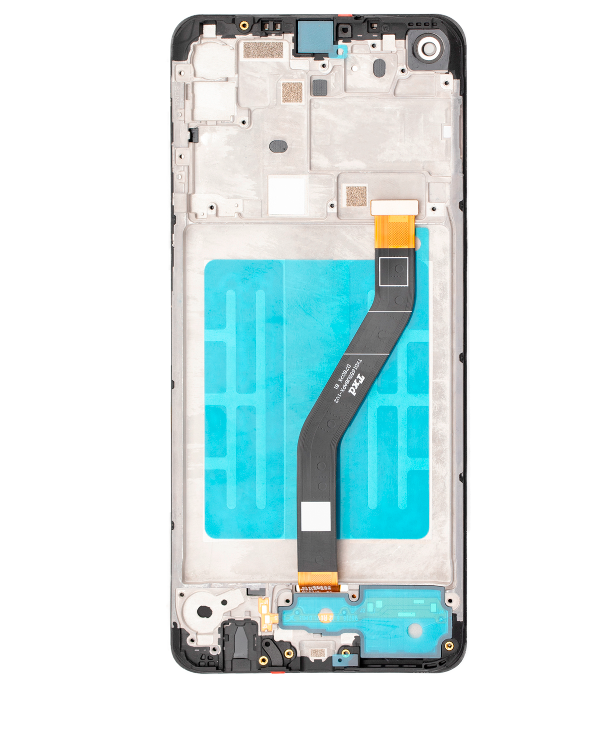LCD-Display mit Rahmen für Samsung Galaxy A21 (A215 / 2020) (Alle Farben) (Refurbished)