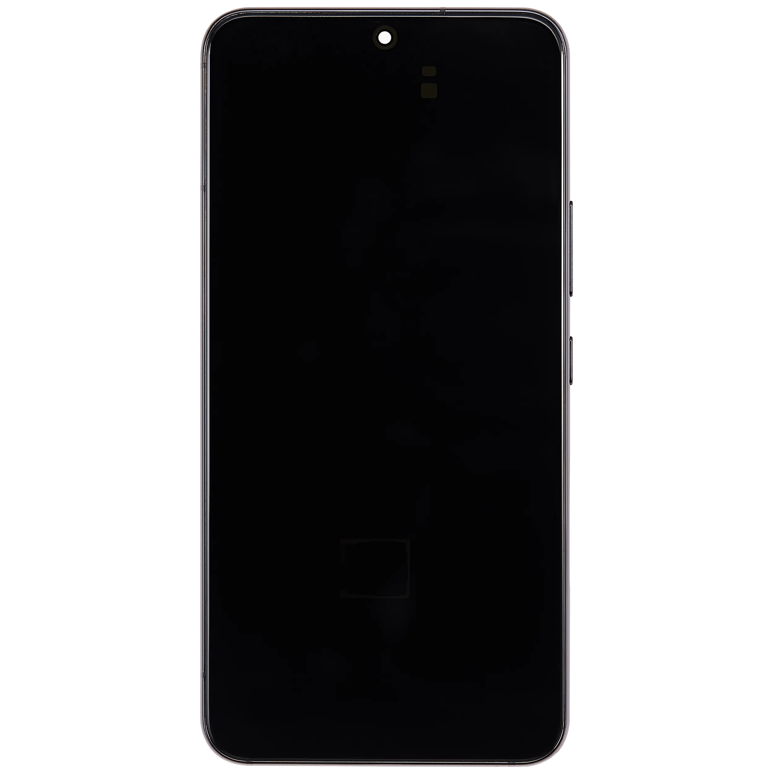 OLED-Display mit Rahmen für Samsung Galaxy S22 5G (US & International) (Aftermarket Plus) (Phantom Black)