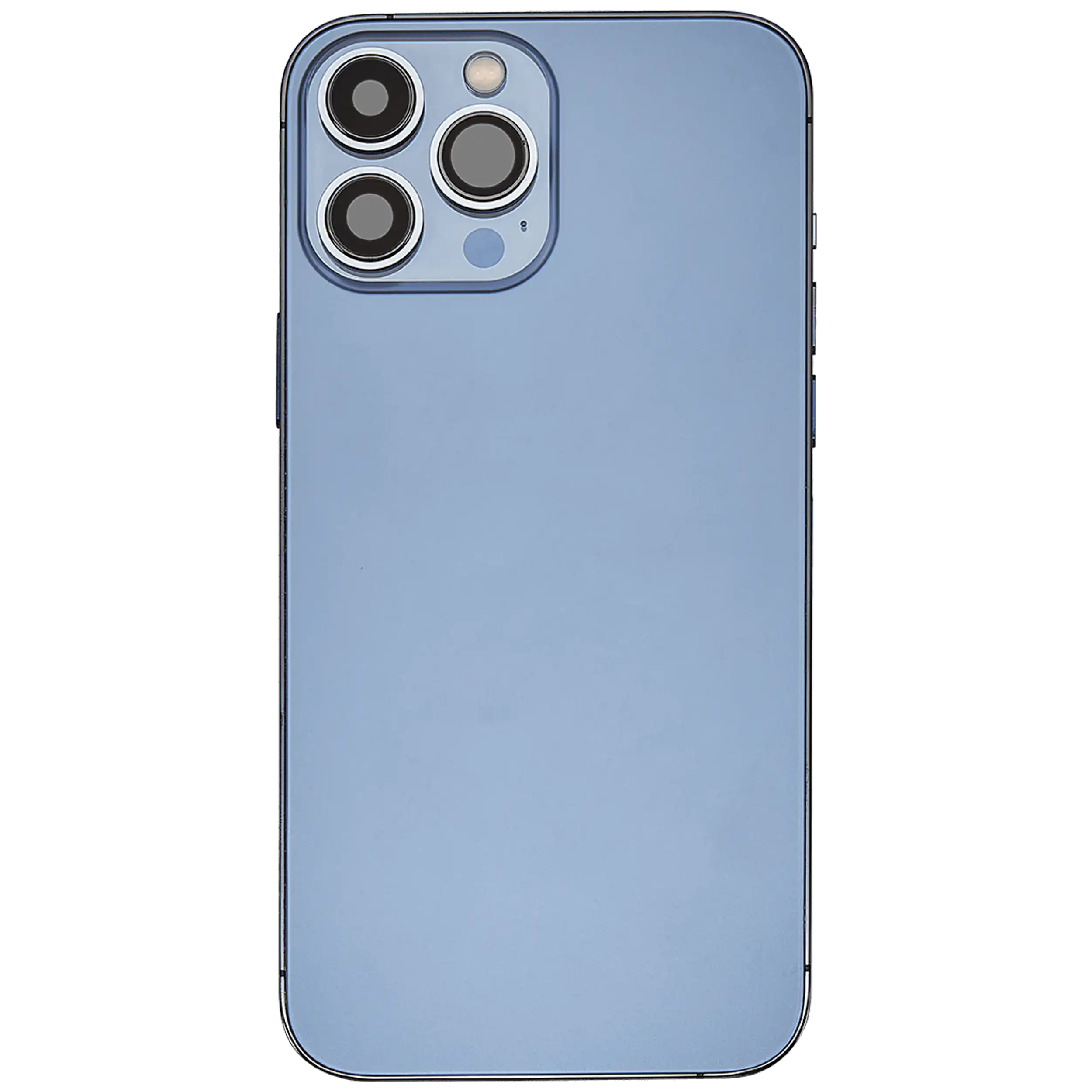Backcover/Rahmen mit Ladebuchse Flex & Small Parts für iPhone 13 Pro Max (US-Version) (gebrauchter OEM-Ausbau, Qualität A) (Sierra Blau)