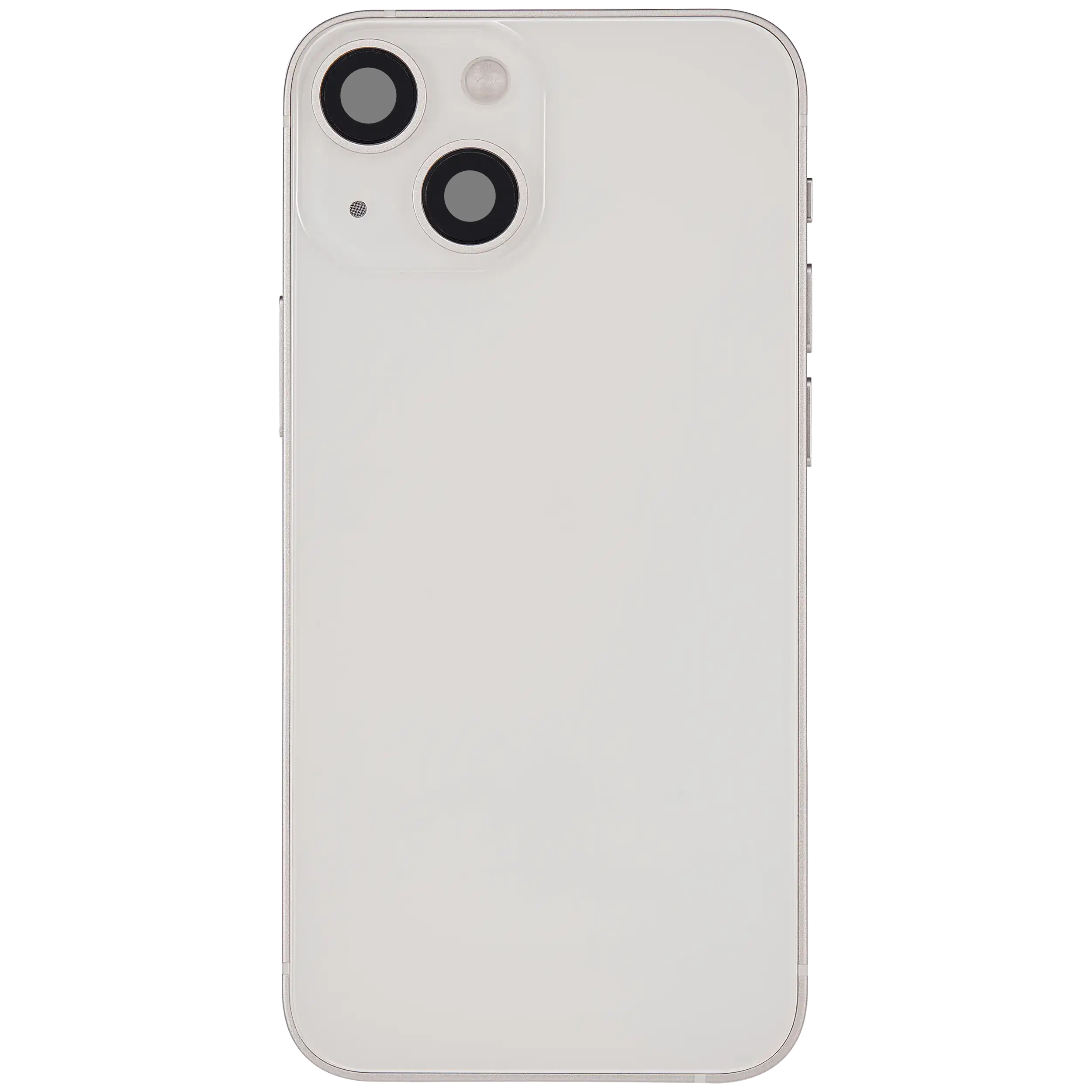 Backcover/Rahmen mit Ladebuchse Flex & Small Parts für iPhone 13 Mini (EU / Global Version) (gebrauchter OEM-Ausbau, Qualität B) (Starlight)