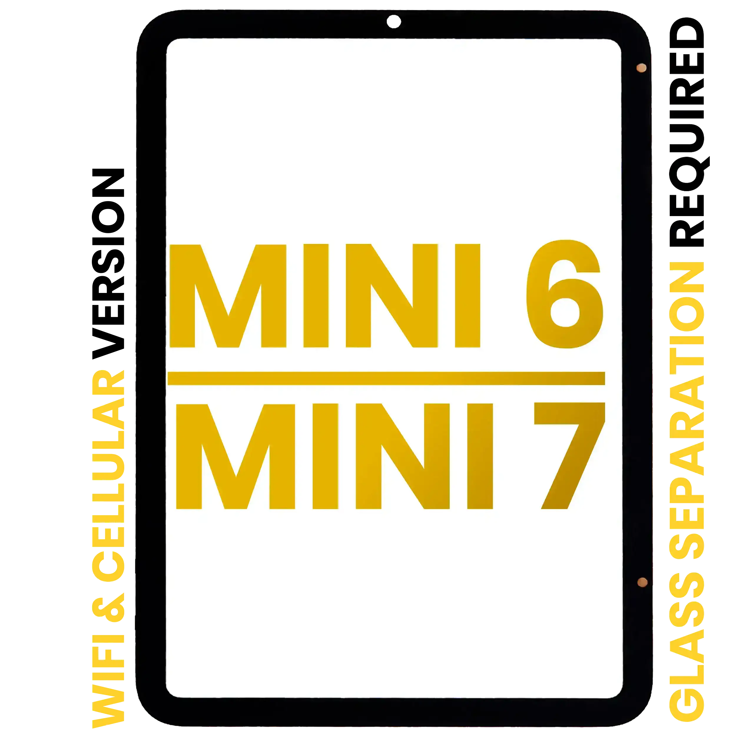Digitizer für iPad Mini 6/7 Premium, Glas-Trennung erforderlich