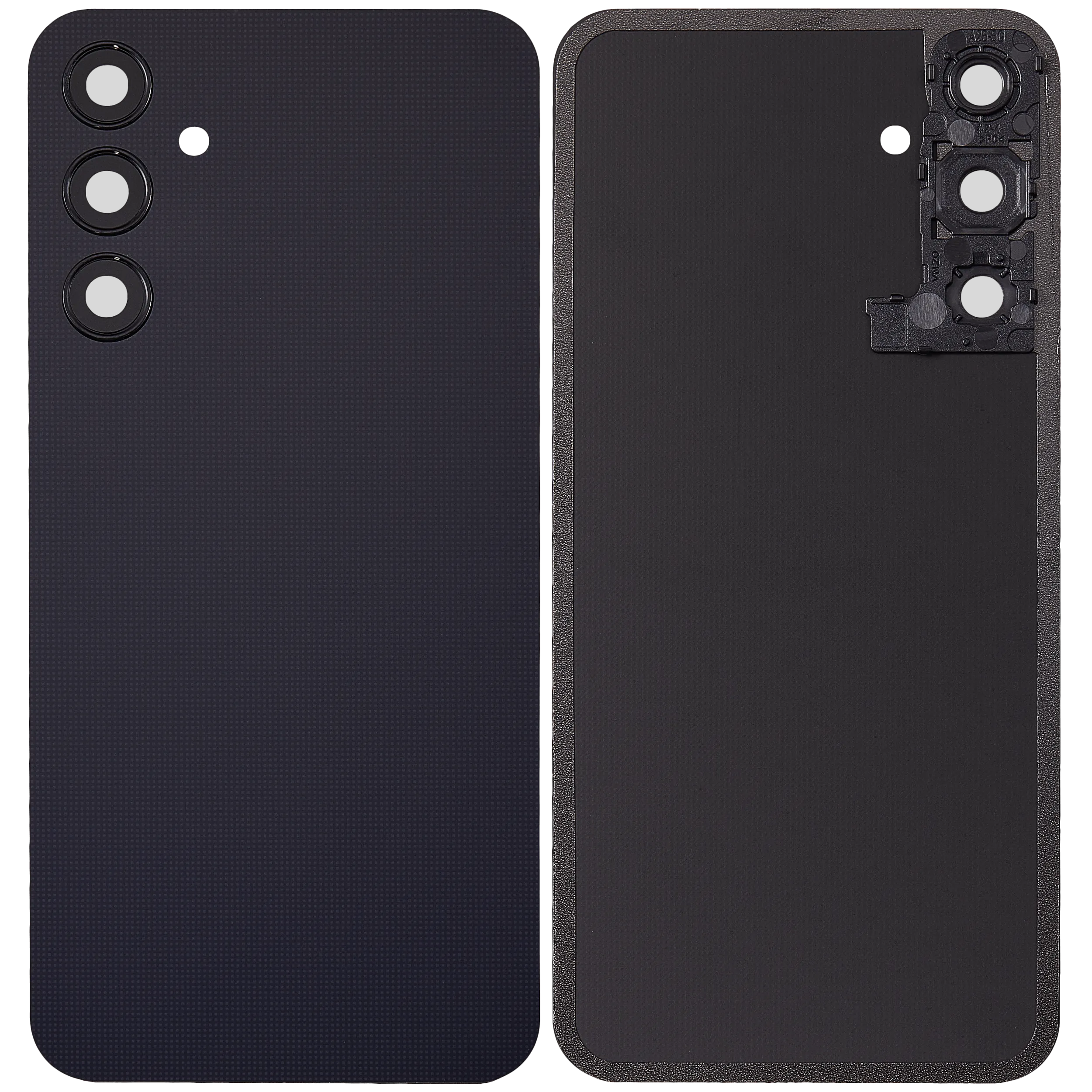 Backcover mit Camera Lens für Samsung Galaxy A25 5G (A256 / 2023) (ohne Logo) (Aftermarket Plus) (Brave Black)