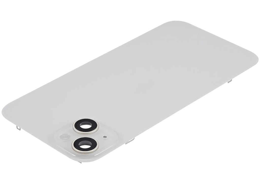 Backcover mit MagSafe Magnet & NFC & Blitz-Flexkabel für iPhone 14 Plus (gebrauchter OEM-Ausbau, Qualität B) (Starlight)