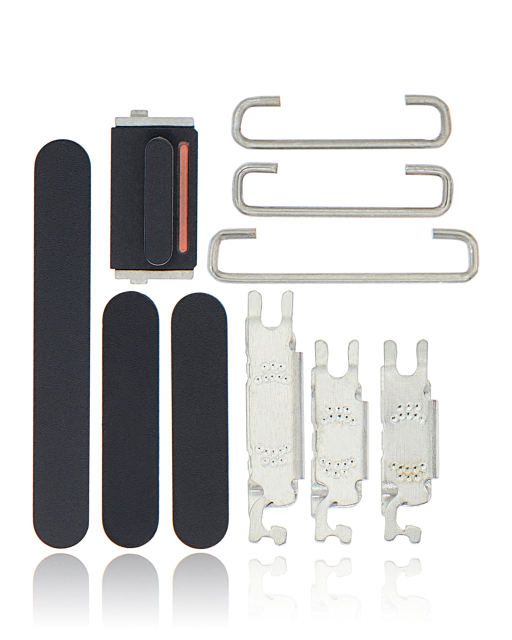 Festtasten-Set (Ein-/Aus, Lautstärke, Stummschalter) für iPhone 12 (Schwarz)