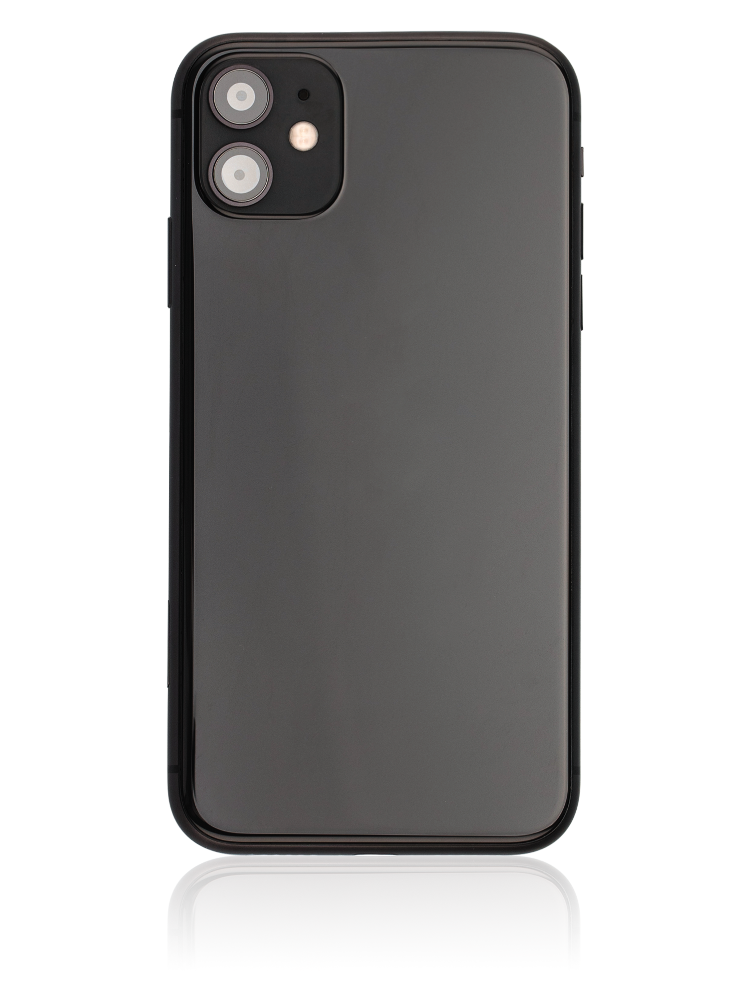 Backcover/Rahmen mit Small Components Pre-Installed für iPhone 11 (gebrauchter OEM-Ausbau, Qualität B) (Schwarz)