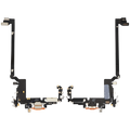 Ladebuchse Flex Cable für iPhone 17 Pro Max (gebrauchter OEM-Ausbau) (Internationale Version) (Cosmic Orange)