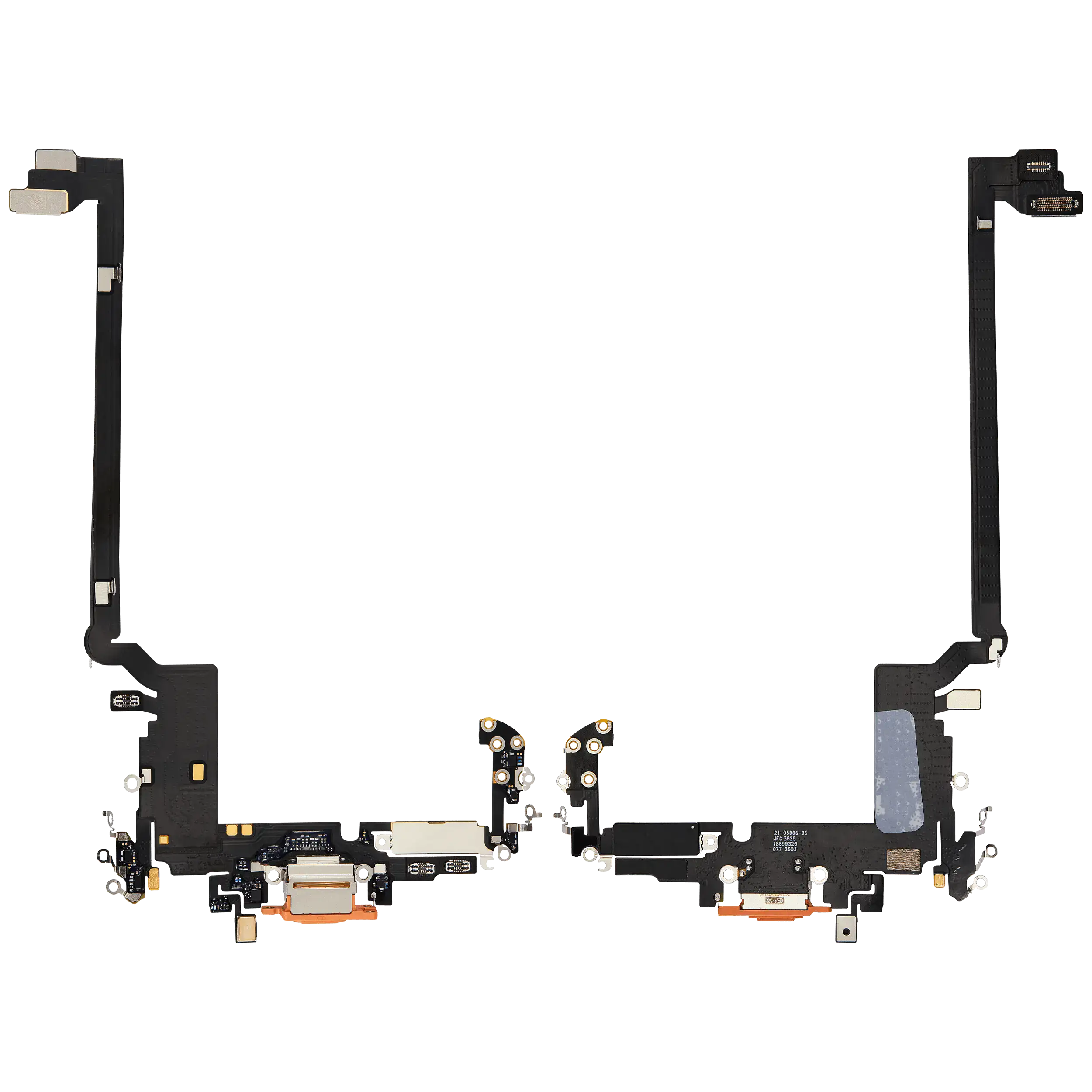 Ladebuchse Flex Cable für iPhone 17 Pro Max (gebrauchter OEM-Ausbau) (Internationale Version) (Cosmic Orange)