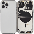 Backcover/Rahmen mit Small Parts für iPhone 13 Pro Max (EU / Global Version) (gebrauchter OEM-Ausbau, Qualität B) (Silber)