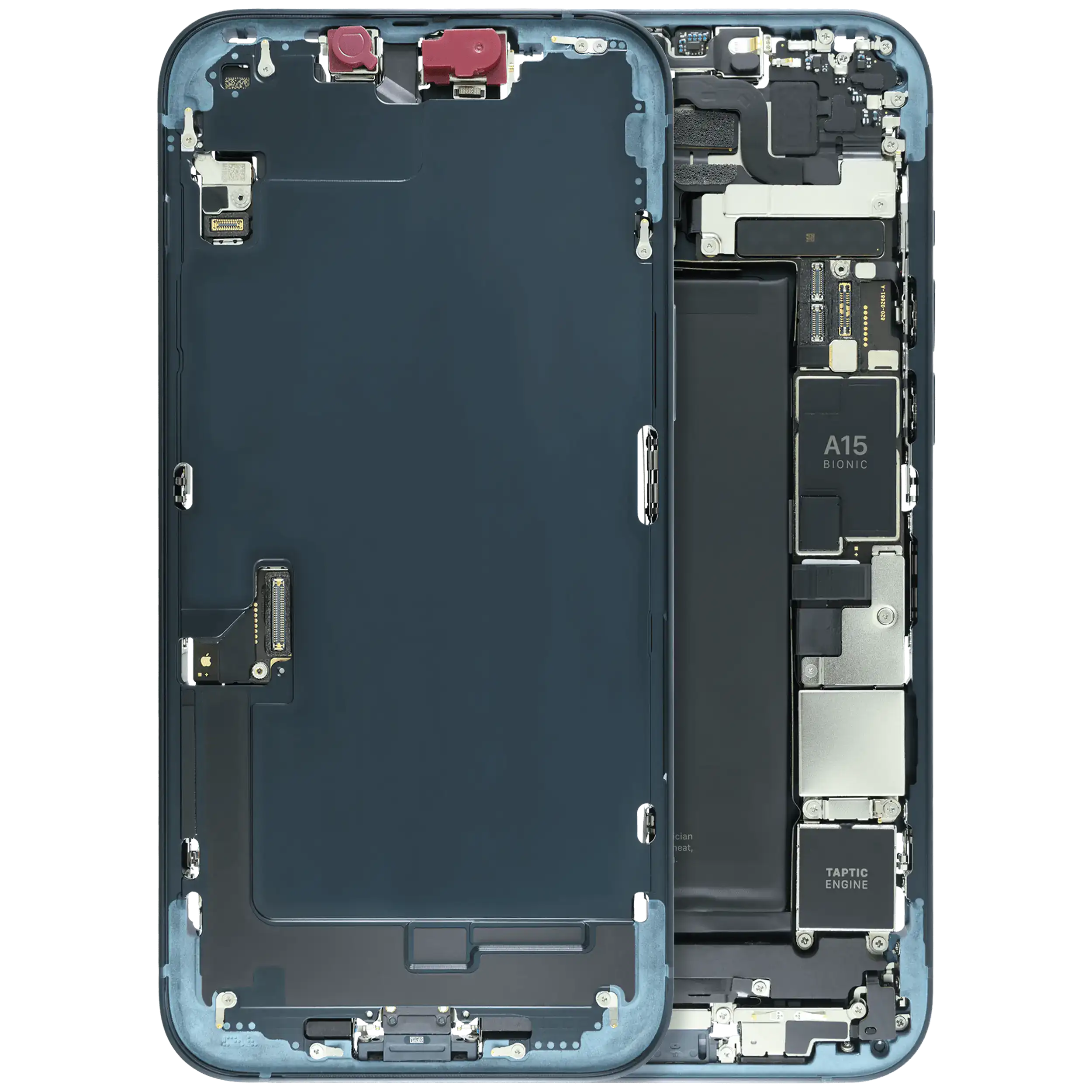 Midframe/Rahmen mit Logic Board / Akku (128 GB) für iPhone 14 Plus (Service Pack) (Midnight)