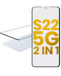 2 in 1 Frontglas mit OCA vorinstalliert für Samsung Galaxy S22 5G