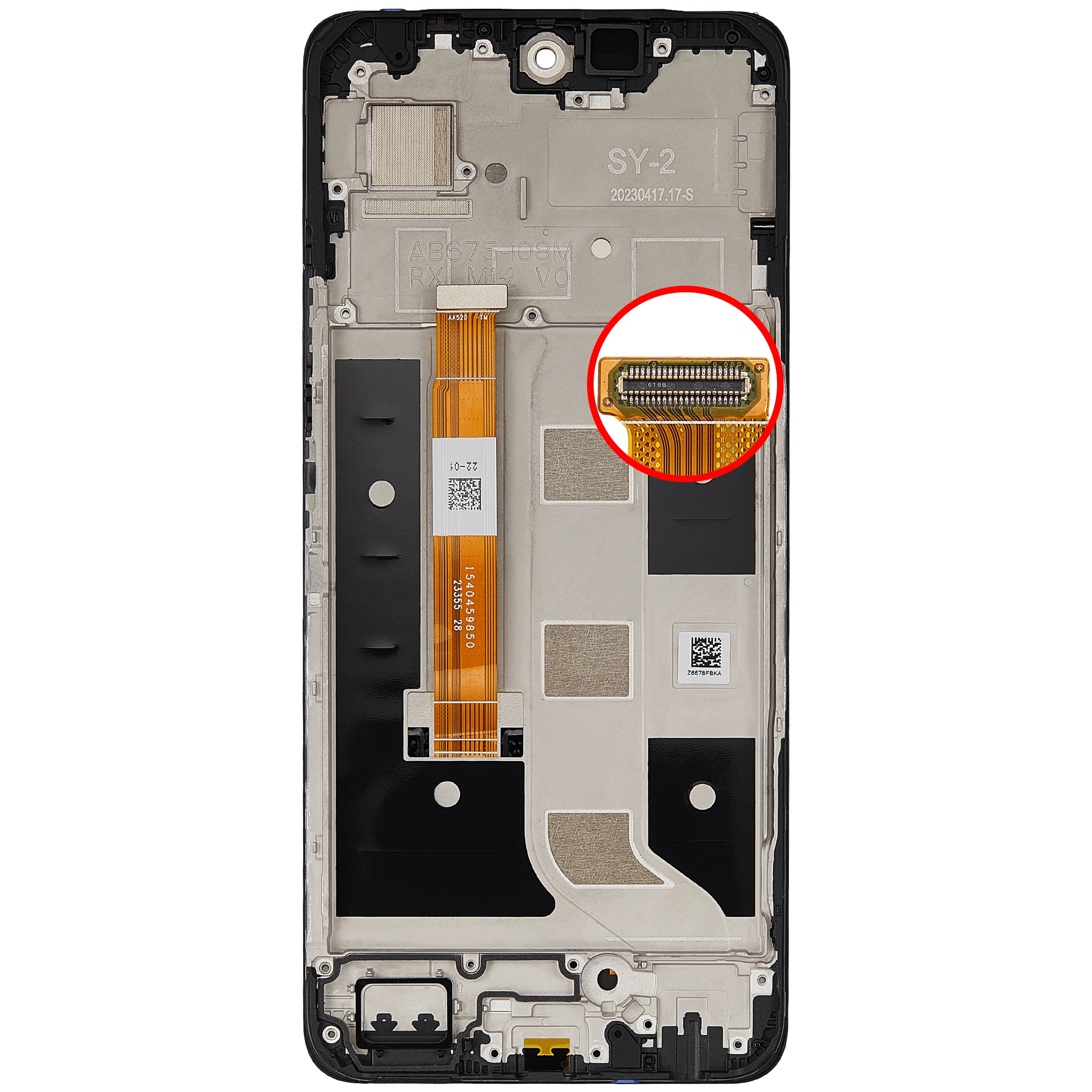 LCD-Display mit Rahmen für Realme 11 5G / 11 X (Refurbished) (Alle Farben)