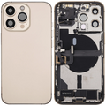 Backcover/Rahmen mit Ladebuchse Flex & Small Parts für iPhone 13 Pro (EU / Global Version) (gebrauchter OEM-Ausbau, Qualität A) (Gold)
