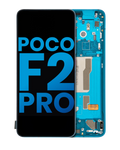 LCD-Display mit Rahmen für Xiaomi Poco F2 Pro/K30 Pro, Neon Blue, Aftermarket