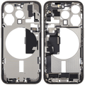 Midframe/Rahmen mit Ladebuchse Flex & Small Parts für iPhone 15 Pro (EU / Global Version) (gebrauchter OEM-Ausbau, Qualität C) (Natural Titanium)