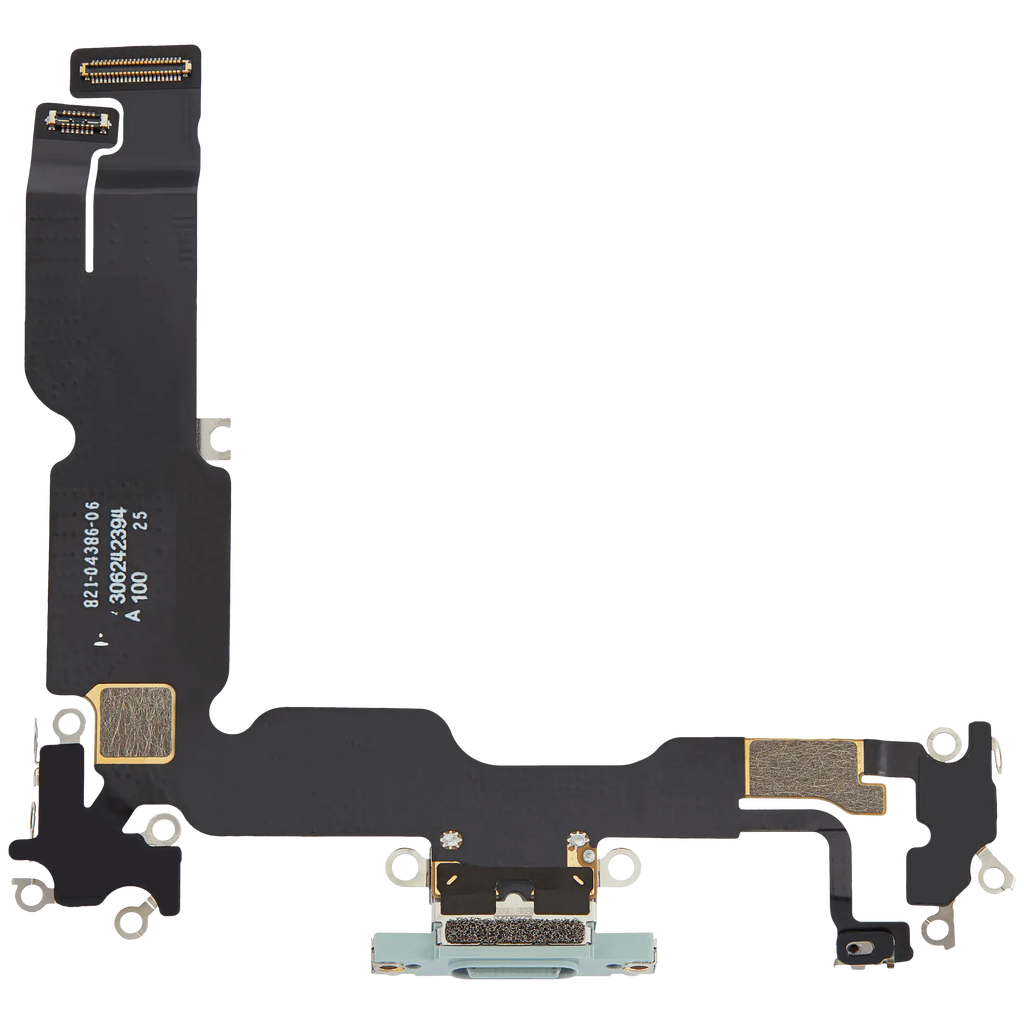 Ladebuchse Flex Cable für iPhone 15 Plus (gebrauchter OEM-Ausbau) (Grün)