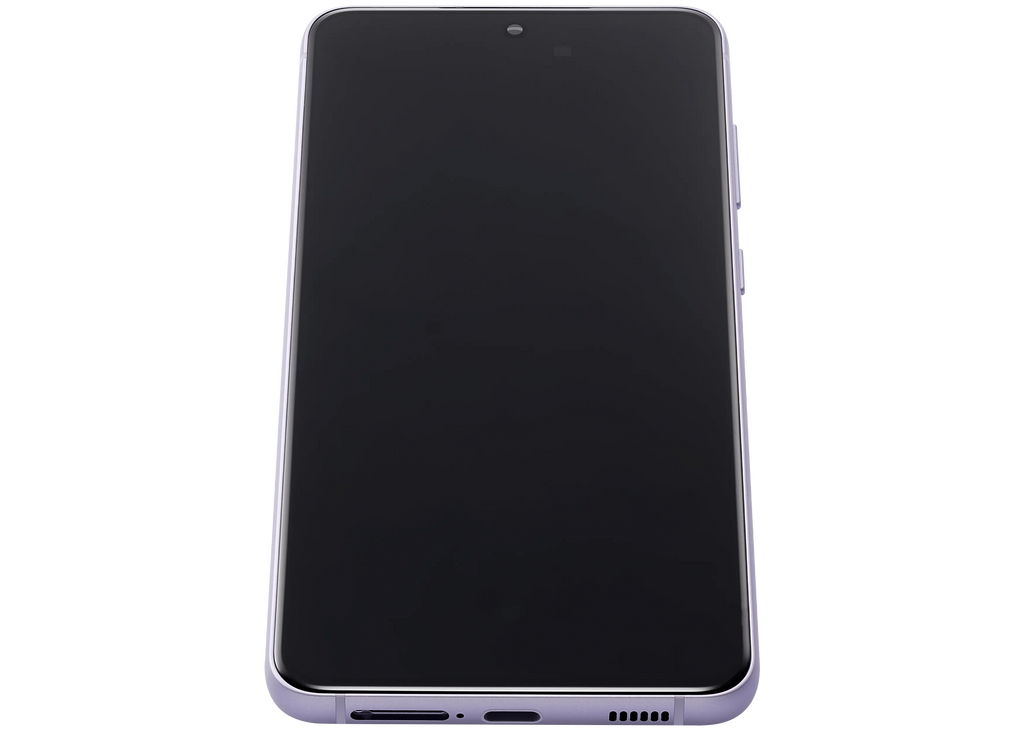 OLED-Display mit Rahmen für Samsung Galaxy S21 FE 5G (US & Internationale Version) (Aftermarket Plus) (120Hz) (Lavender)
