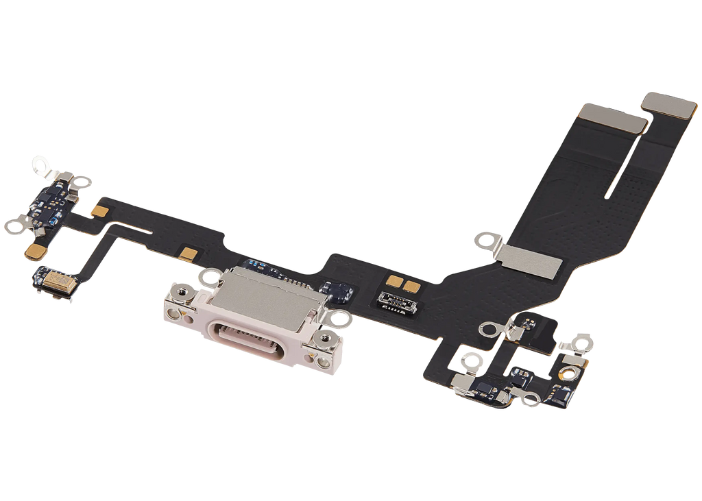Ladebuchse Flex Cable für iPhone 17e (Aftermarket Plus) (Soft Pink)