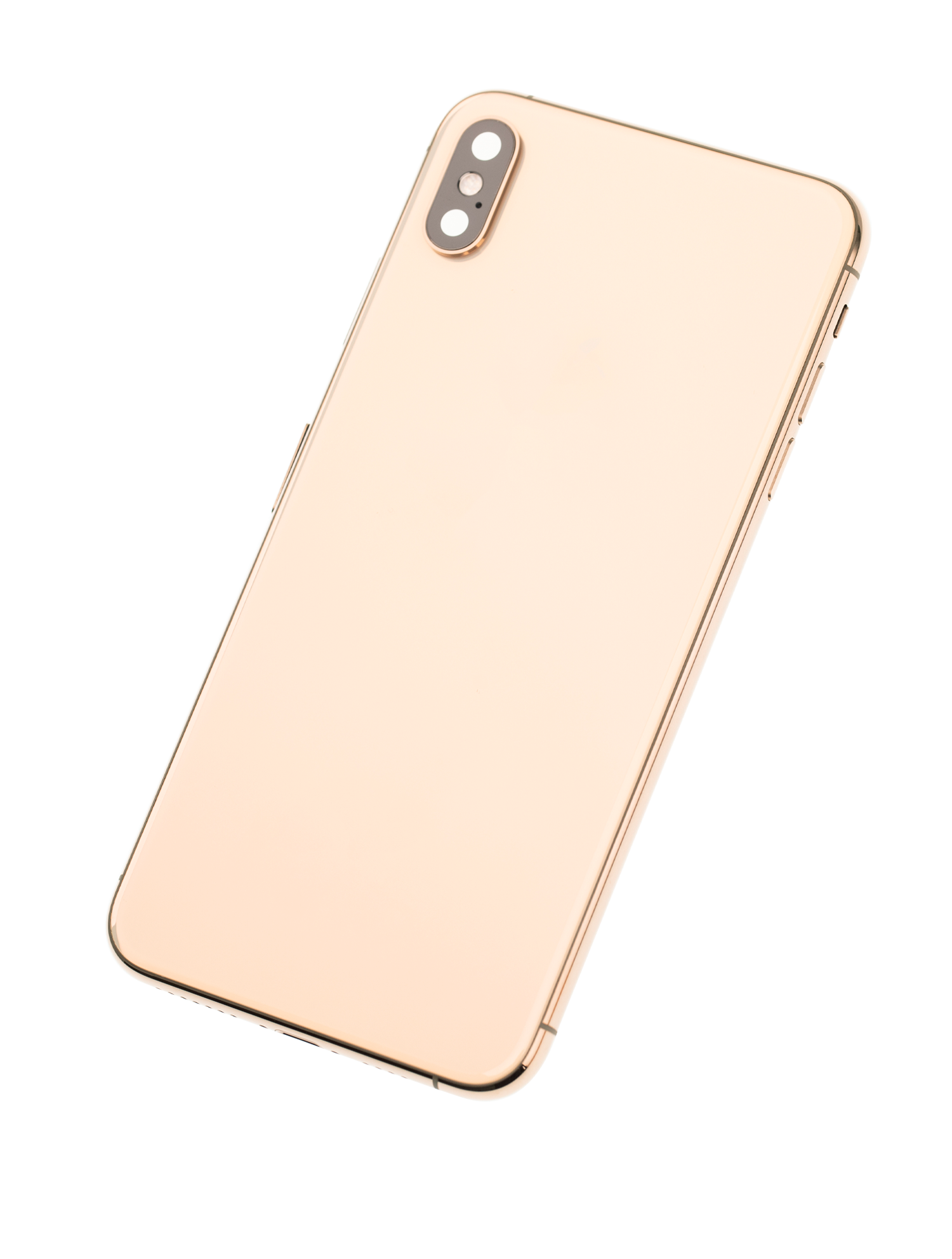 Backcover/Rahmen mit Small Components Pre-Installed für iPhone XS Max (gebrauchter OEM-Ausbau, Qualität A) (Gold)