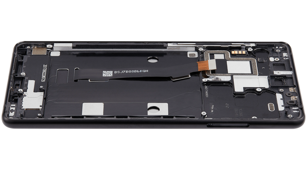 LCD-Display mit Rahmen für Xiaomi Mi Mix 2 (Aftermarket Plus) (Schwarz)