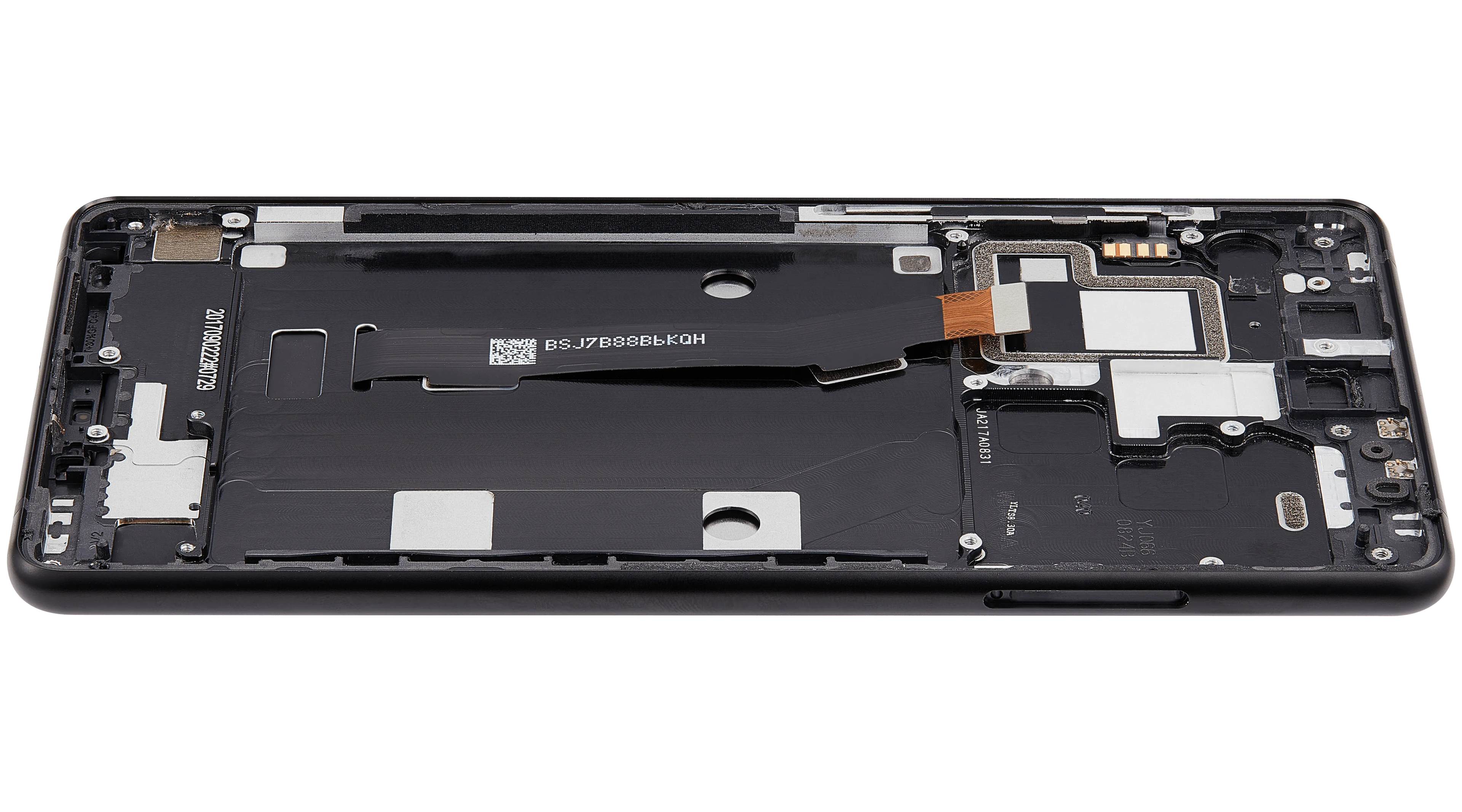 LCD-Display mit Rahmen für Xiaomi Mi Mix 2 (Aftermarket Plus) (Schwarz)