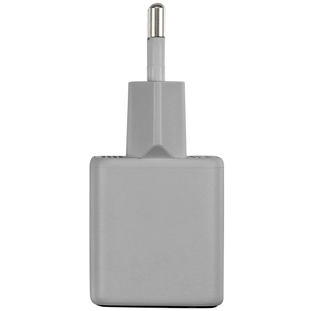 AmpSentrix Pro 30W 2-in-1 USB-C / USB-A GaN Wall Adapter (220V / EU Plug) (Natural Titanium)