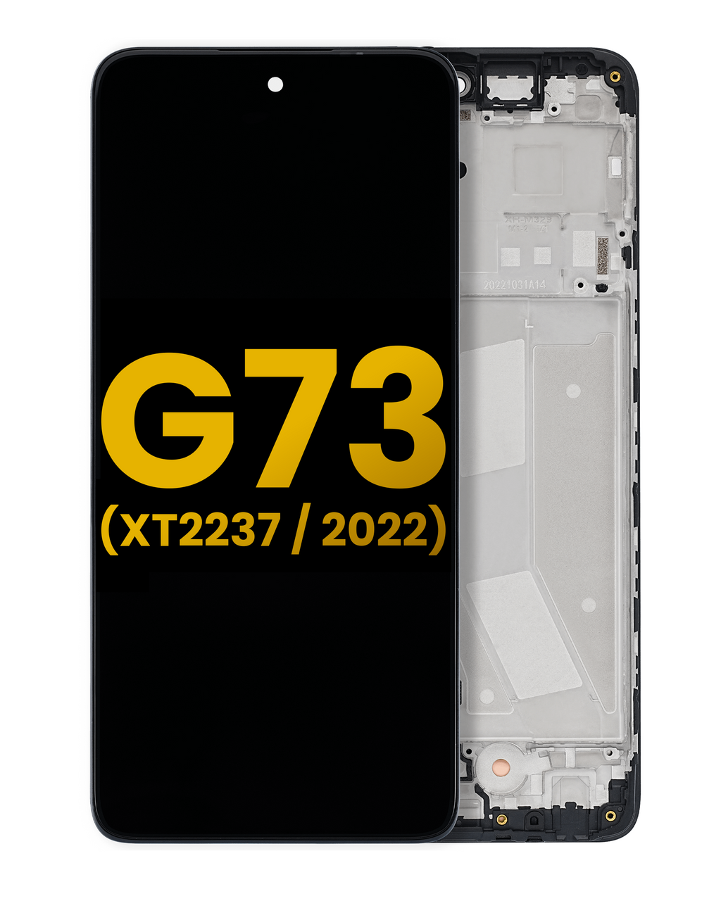 LCD Display with Frame for Motorola Moto G73 (XT2237 / 2022) (Refurbished) (All Colors)