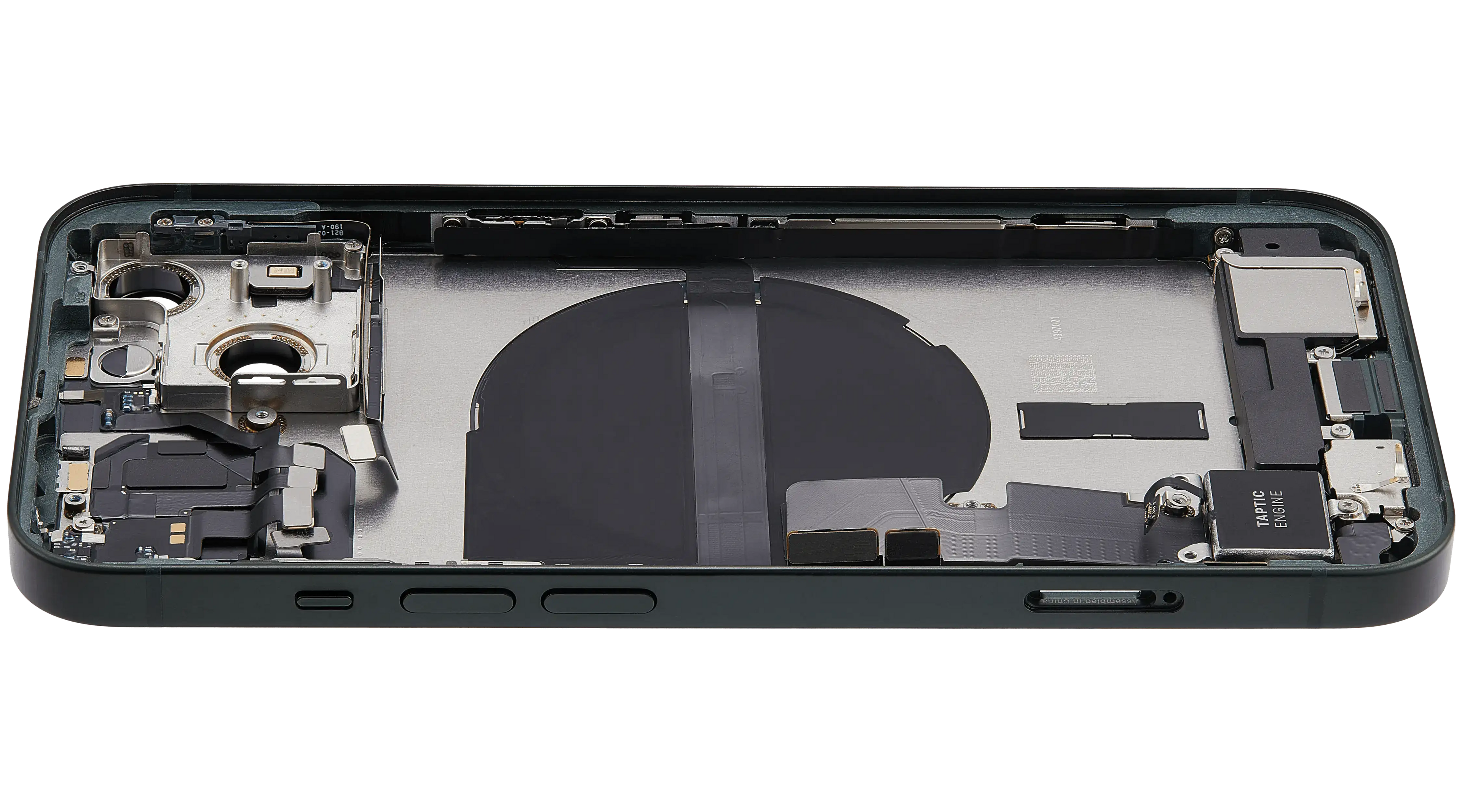 Backcover/Rahmen mit Ladebuchse Flex & Small Parts für iPhone 13 (EU / Global Version) (gebrauchter OEM-Ausbau, Qualität C) (Grün)