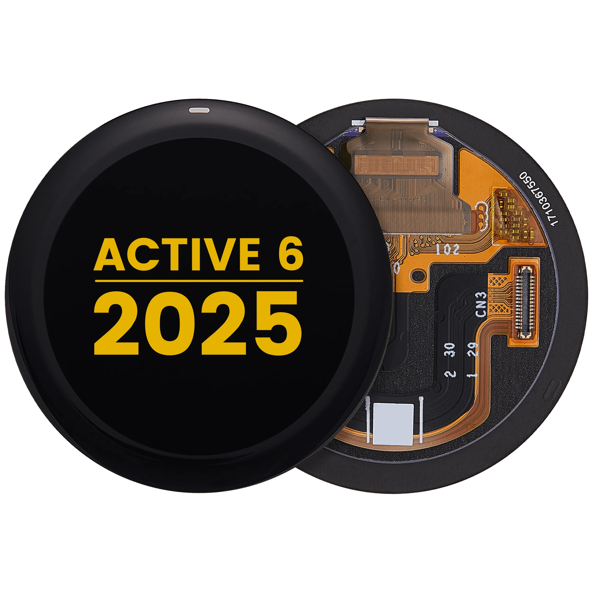 OLED-Display ohne Rahmen für Garmin Active 6 (2025) (Premium) (Schwarz)
