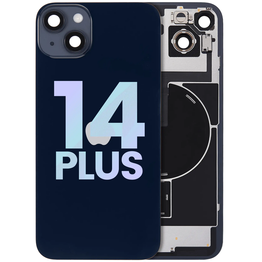 Backcover mit MagSafe Magnet & NFC & Blitz-Flexkabel für iPhone 14 Plus (Service Pack) (Midnight)