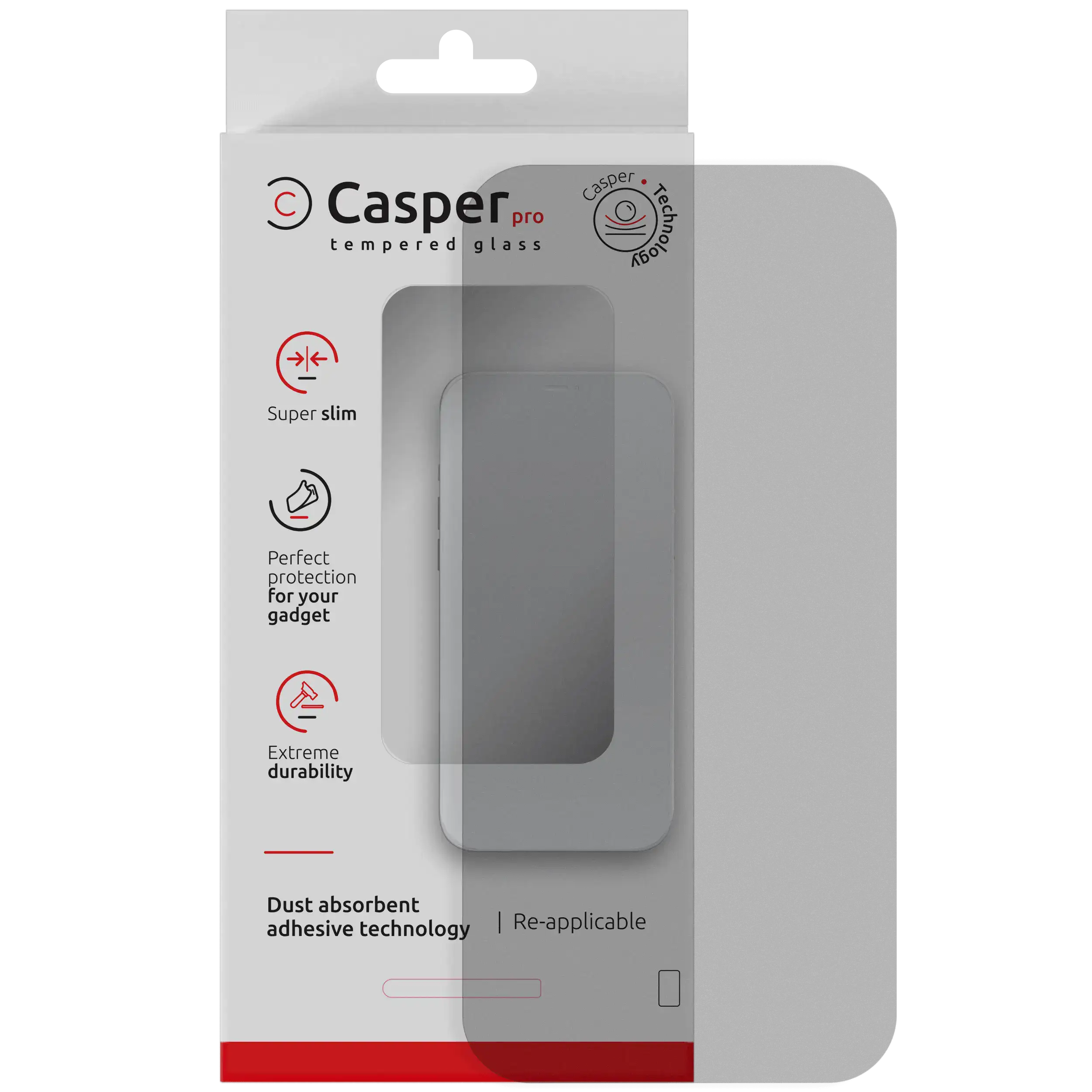 Casper Pro Temperglas für iPhone Air (Retail Pack) (Matt)