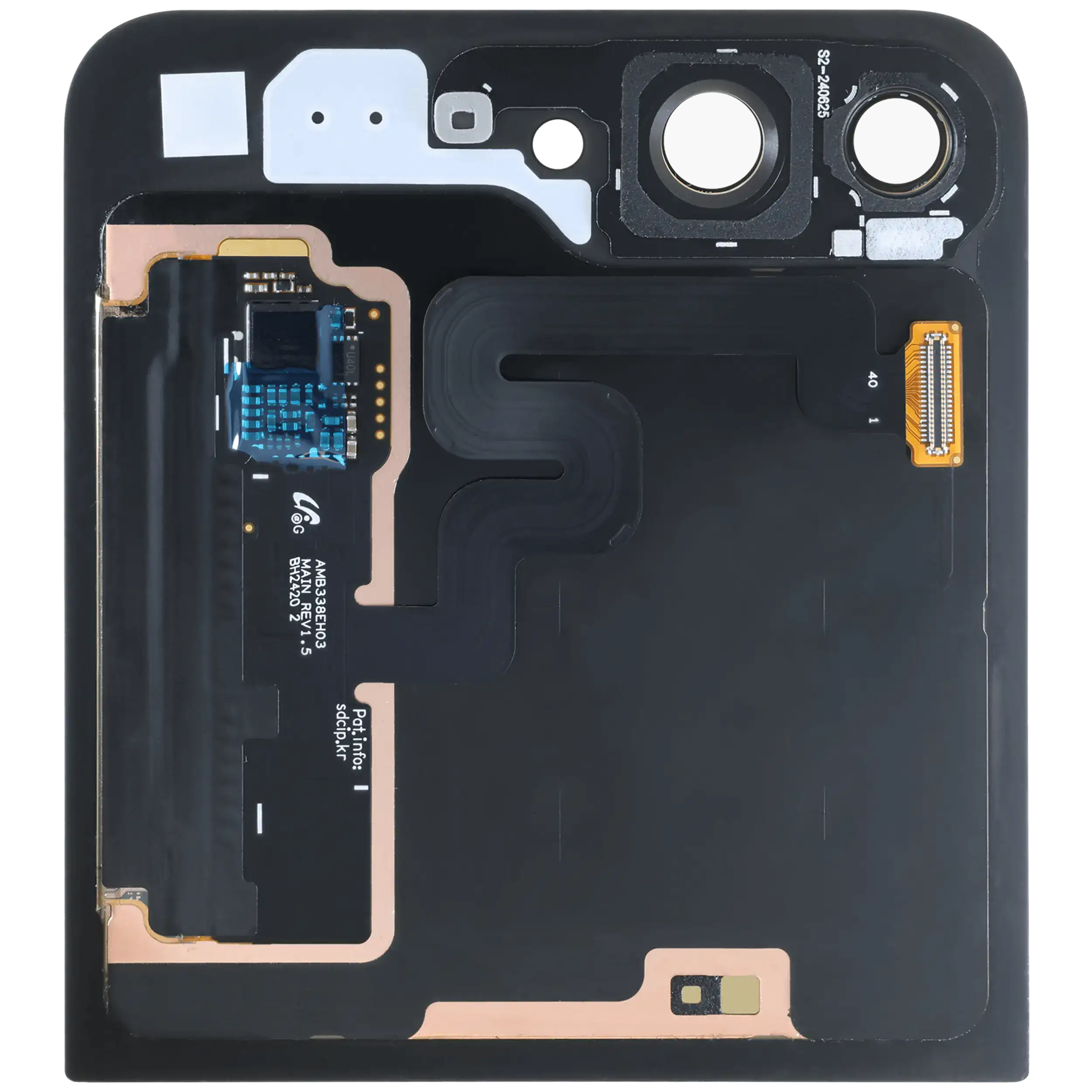 Outer OLED-Display für Samsung Galaxy Z Flip 6 5G (US & International) (gebrauchter OEM-Ausbau, Qualität A/B) (Gelb)