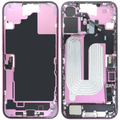 Midframe/Rahmen mit Ladebuchse Flex & Small Parts für iPhone 16 Plus (EU / Global Version) (gebrauchter OEM-Ausbau, Qualität C) (Pink)