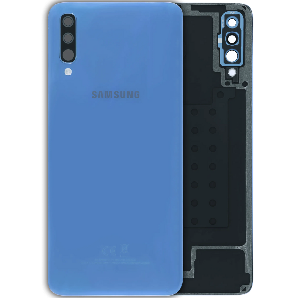 Backcover mit Camera Lens Compatible für Samsung Galaxy A70 (A705) (Service Pack) (Blau)