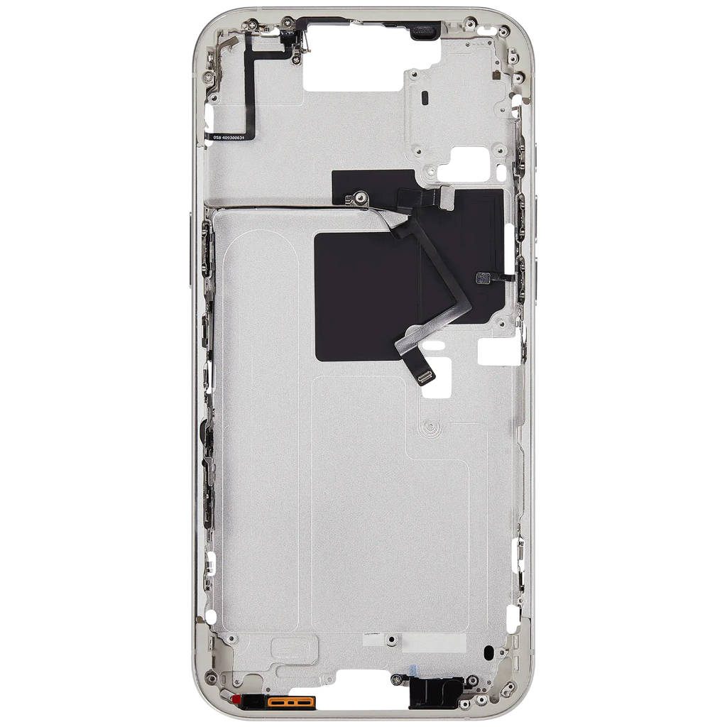 Midframe/Rahmen mit Power And Volume Button für iPhone 16 Pro Max (US-Version) (Aftermarket Plus) (Weiß Titanium)
